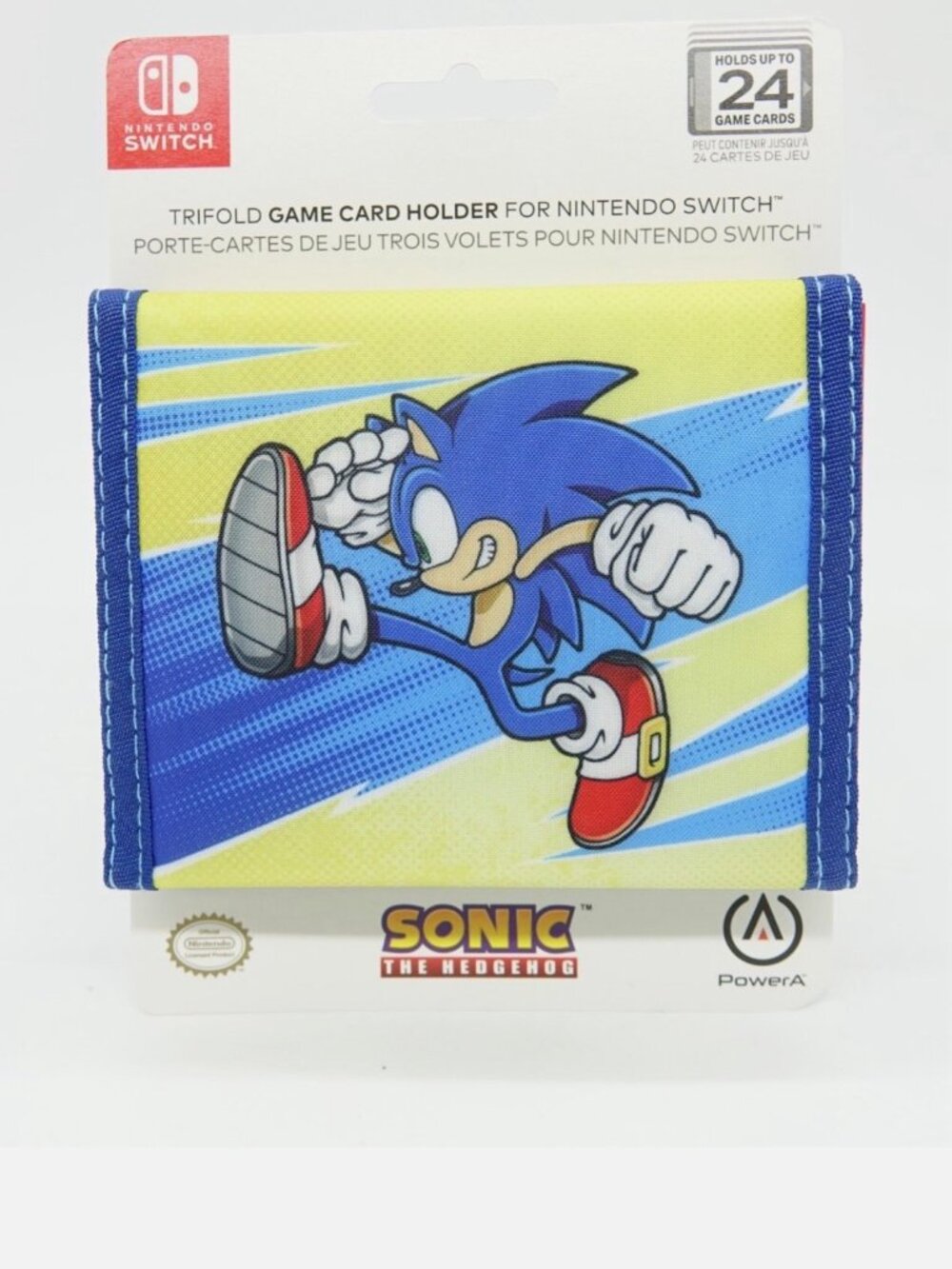 PowerA Switch Case & TriFold Game Card Holder for Nintendo Switch Set Sonic Kick